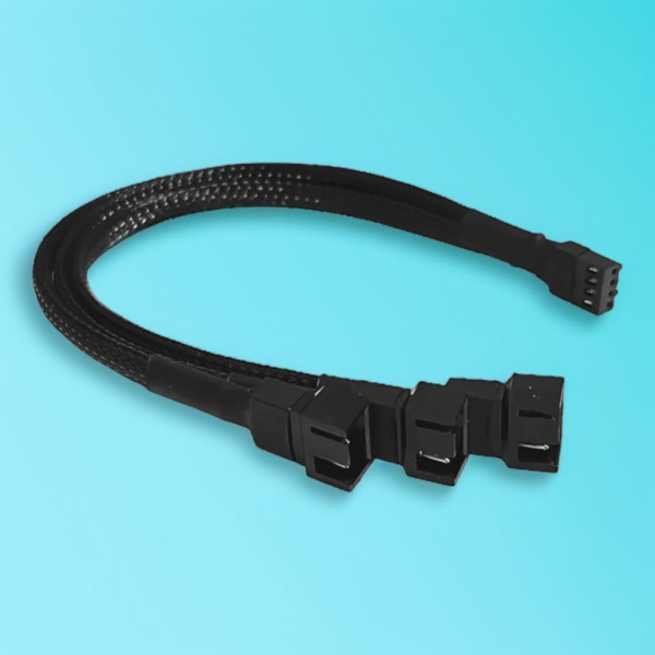 KAYTEC PWM Fan Header 3-Way Splitter Cable (30cm)