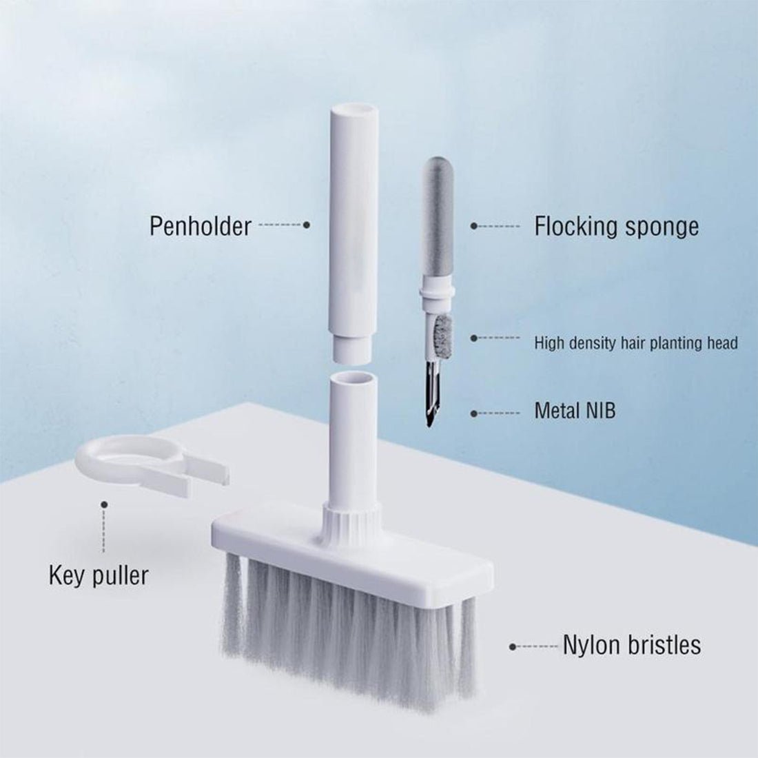 Desktop Cleaning & Maintainance Brush (5 in 1) - Image 2